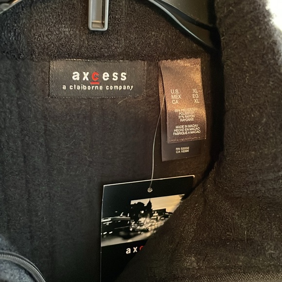 NWT Pull-over Axcess men’s long sleeve 1/4 zip Black fleece size XL soft - Picture 2 of 6